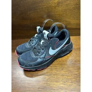 Nike Air Max Excee Sneaker Shoes Men 9.5 Black Metallic Silver Comfort Walking